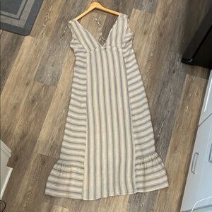 Elegant Striped Maxi Dress